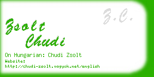 zsolt chudi business card